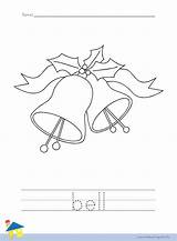 Bell Worksheet Coloring Worksheets Christmas sketch template