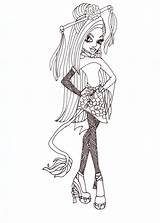 Monster High Coloring Pages Jinafire Printable Sheets Sheet Long Colouring Book Clipart Gigi Print sketch template