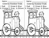 Train Number Color Freebie Coloring Fredrickson Jessica Numbers Teacherspayteachers Transportation Choose Board Learning sketch template