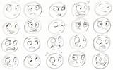 Expressions Drawing Cartoon Face Animation Reference Facial Drawings Eyes Sketches Draw Character Faces Simple Techniques Deviantart Expression Funny Sharpie91 Characters sketch template