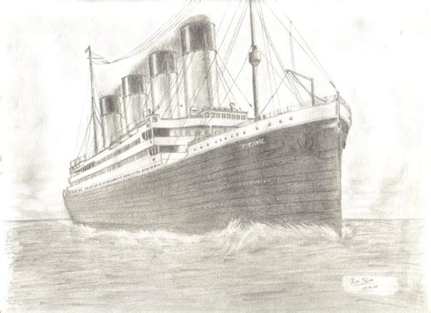 draw titanic ship dessin de navire illustrations dart sombres idees esquisses