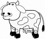 Cow Clipart Clip Coloring Cows Line Kids Book Books Cliparts Cute Svg School Cartoon Colour Library Colouring Illustrator Pages Clipartpanda sketch template