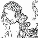 Hair Pages Coloring Getcolorings sketch template