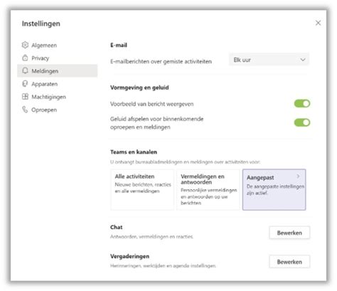 waarom meldingen uitzetten  juist aanzetten  ms teams avk
