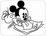 Mickey Disneyclips Coloring Pages Baby Drawing sketch template