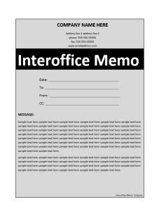 interoffice memo template memo template memo templates
