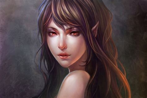 Wallpaper Face Portrait Fantasy Art Fantasy Girl Long Hair