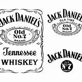 Daniels Whiskey Bottle Outline Bundle sketch template