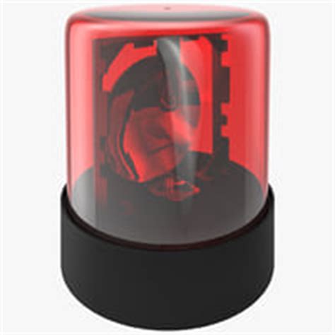 red alarm light  obj