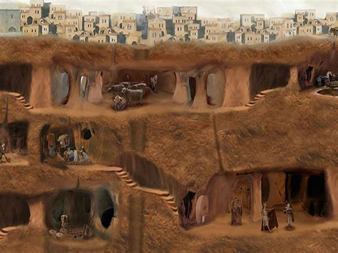 incredible photographs  derinkuyu  ancient multi level underground city   median