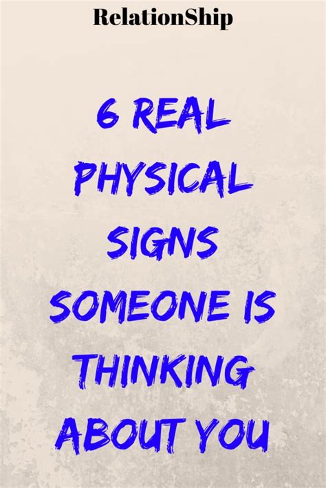 6 Real Physical Signs Someone Is Thinking About You