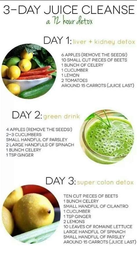3 Day Detox Juice Cleanse Recipes Easy Juice Recipes