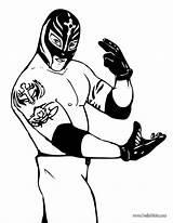 Rey Mysterio Coloring Pages Color Hellokids Print Online Wrestling sketch template