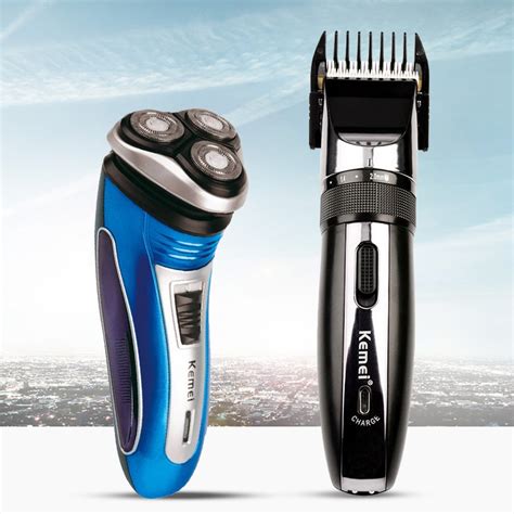 rechargeable electric shaver  triple floating blade heads shaving razorshair clipper trimmer