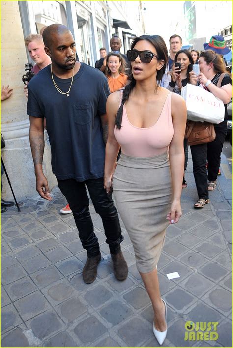 kim kardashian flaunt her assets in form fitting outfit in paris photo 3117212 kanye west