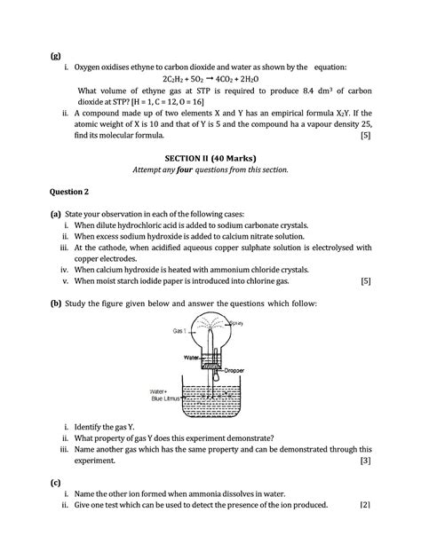 Download Icse Sample Question Papers For Class 10 Chemistry Pdf Online 2022