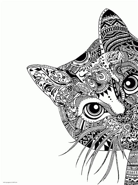 animal face coloring pages  cat coloring pages printablecom