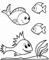 Fish Coloring Pages Printables Four Easy Print Animals Water Topcoloringpages Animal Kids Color Printable Sheets Sheet Children sketch template