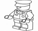 Coloring Pages Lego Police Policeman Print Info Online sketch template