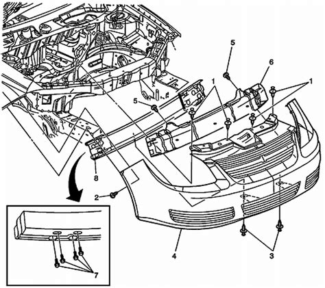 chevy cobalt qa front bumper undercarriage  engine diagrams