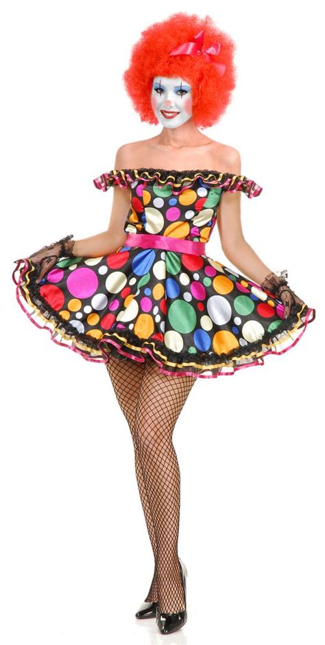 adult just clownin sexy clown costume candy apple