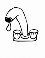 Faucet Colouring Pages Clipart Tap Kids Library Clip sketch template