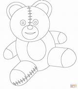 Coloring Bear Teddy Pages Cute Printable Kids Print Drawing Getdrawings Paper sketch template