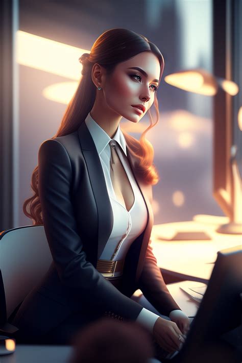 ai generated female business woman royalty  stock