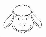Mask Printable Sheep Template Face Kids Masks sketch template