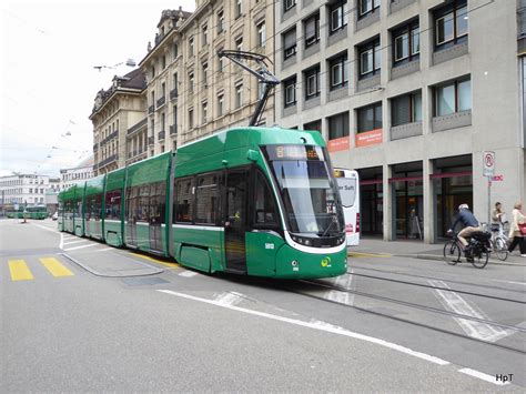 bvb tram    unterwegs auf der linie   der stadt basel