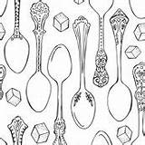 Sugar Coloring Book Style Spoonful Spoonflower Scale Preview sketch template