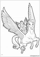 Unicorn Pages Coloring Princess Fairy Flying Color Unicorns Printable Wings Little Drawing Kids Mermaid Adult Animal Adults Print Pony Online sketch template
