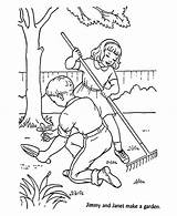 Coloring Backyard Pages Getcolorings Gardening Jimmy Color sketch template
