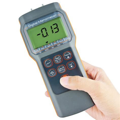 professional manometer digital dual port differential air pressure gauge meter ebay