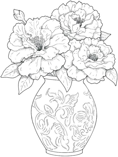 abstract flowers coloring pages  getdrawings