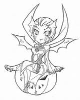 Chibi Halloween Coloring Elise Deviantart Lineart Legends Pages League Do Draw Drawings Fan sketch template