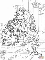 Coloring Solomon Crowned Saul Mephibosheth Davide Disegni Roi Dominical Hezekiah Dibujos Actividades Genesis sketch template