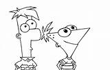 Phineas Ferb Coloringme sketch template
