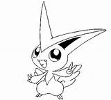 Victini Colorear Infernape Calcar Morningkids Pikachu Coloriages Malvorlagen Pokémon sketch template