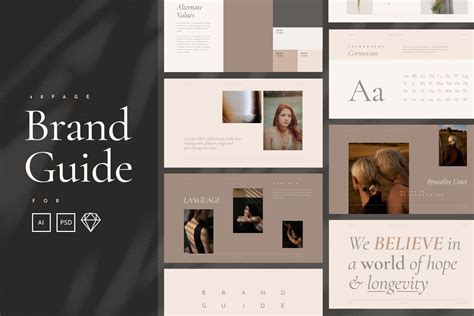 elegant brand style guide template style guide template brand style