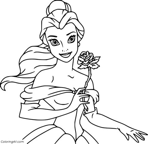 beauty   beast coloring pages coloringall