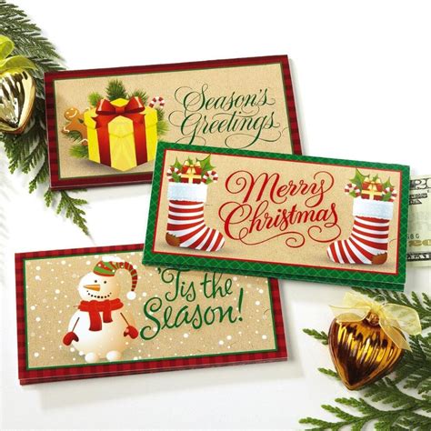amazoncom assorted holiday gift cardmoney holder cards set