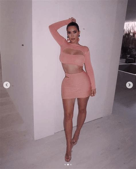Kim Kardashian West Stuns In A Figure Hugging Crop Top And Skirt