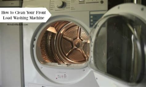 clean  front load washing machine