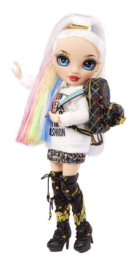 rainbow high jr high amaya raine   rainbow fashion doll  doll accessories open