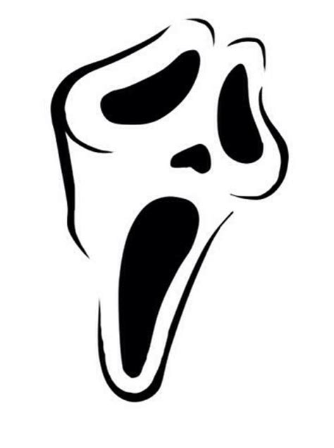 scream coloring pages sketch coloring page