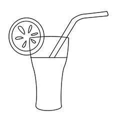 juice clipart colouring page juice colouring page transparent