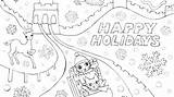 Pages Coloring Holidays Happy Printable Around Getcolorings Getdrawings Colorings sketch template