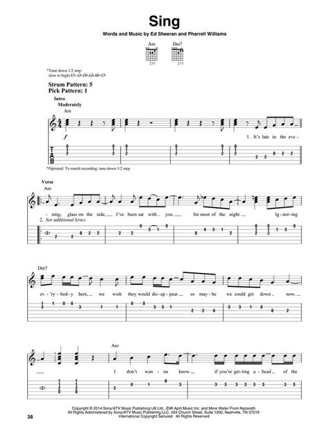 Ed Sheeran For Easy Guitar Easy Guitar With Notes And Tab