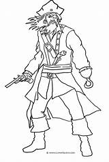 Pirate Coloring Pages Drawing Easy Clipart Pirates Scary Getdrawings Clipartqueen sketch template